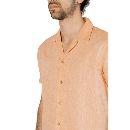 Hamaki-Ho Orange Linen Shirt