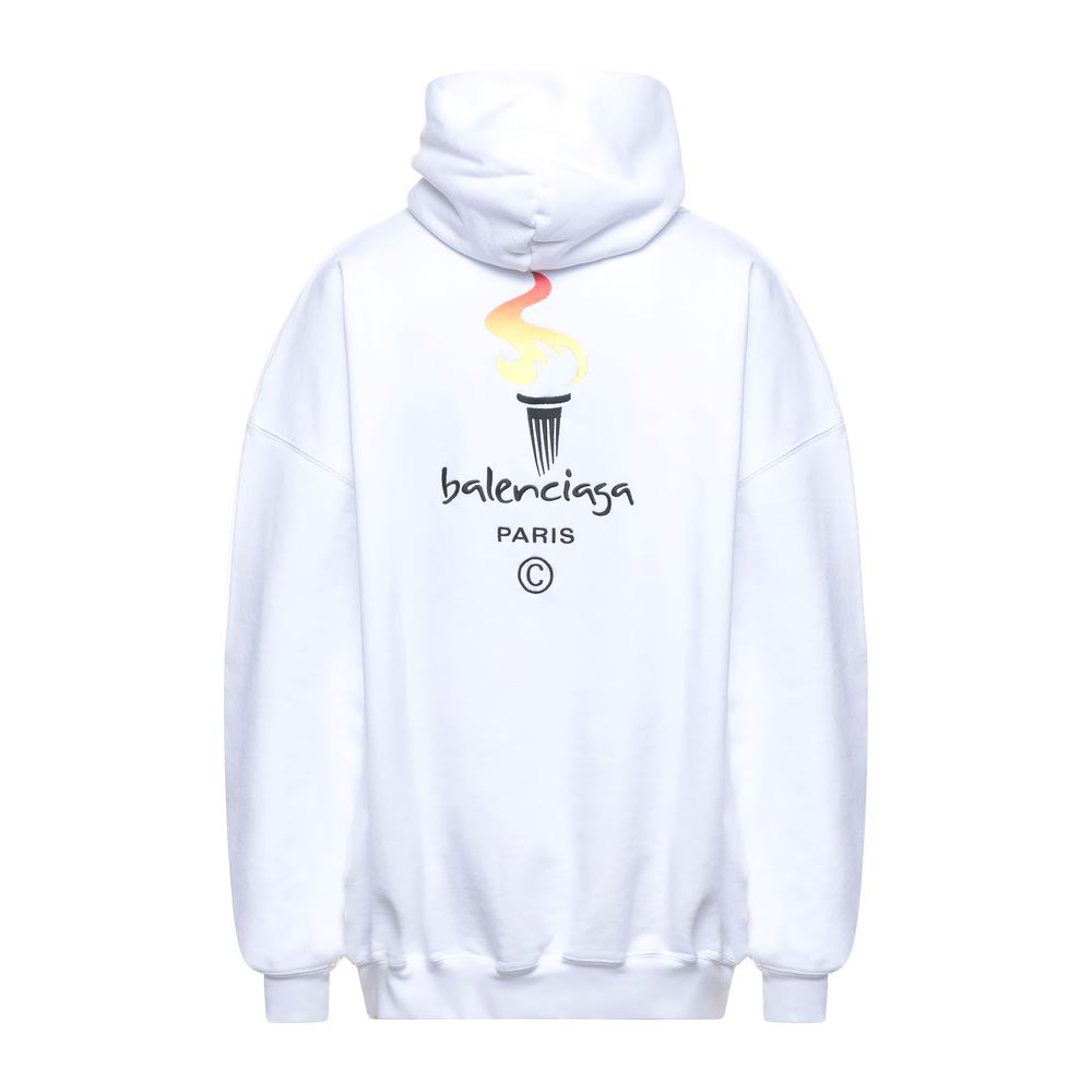 Balenciaga White Cotton Sweater