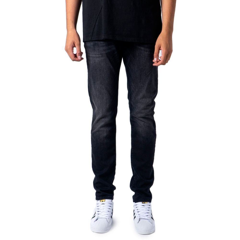 Jack Jones Black Cotton Jeans & Pant