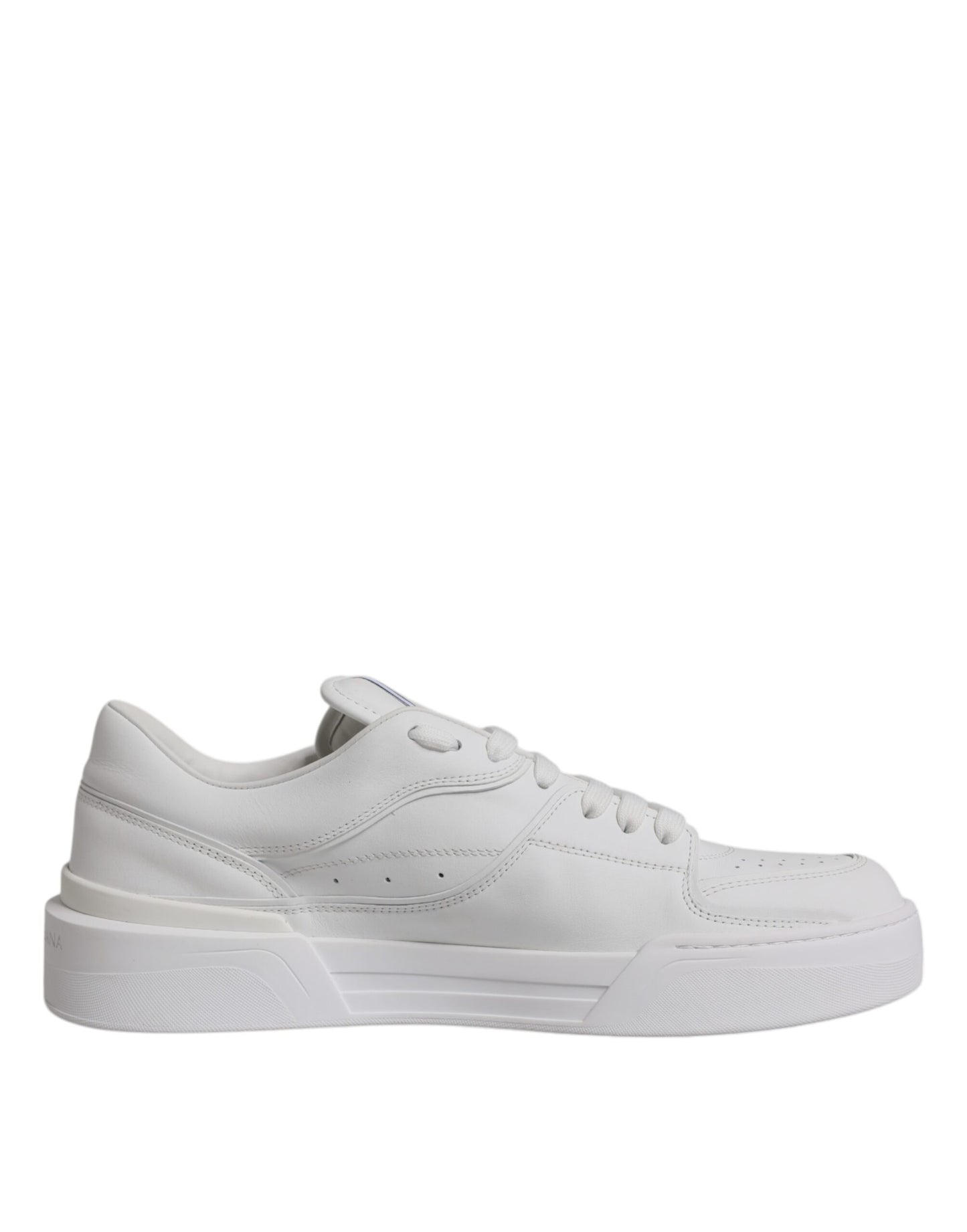 Dolce & Gabbana White Miami Leather Low Top Sneakers Shoes