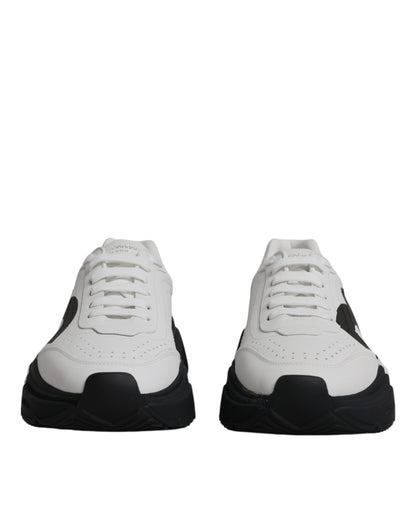 Dolce & Gabbana White Black DAYMASTER Leather Shoes