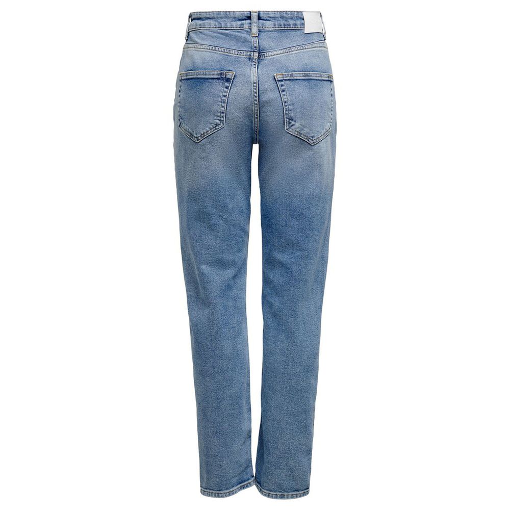 Only Light Blue Cotton Jeans & Pant