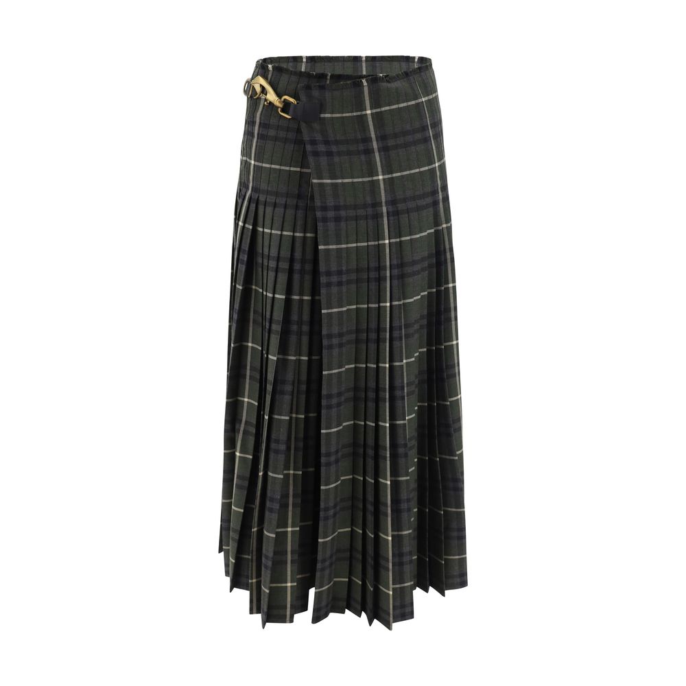 Burberry Kilt Long Skirt