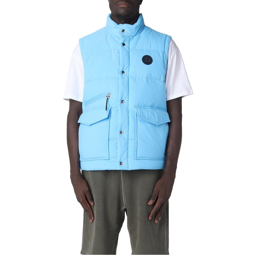 Woolrich Light Blue Polyester Vest