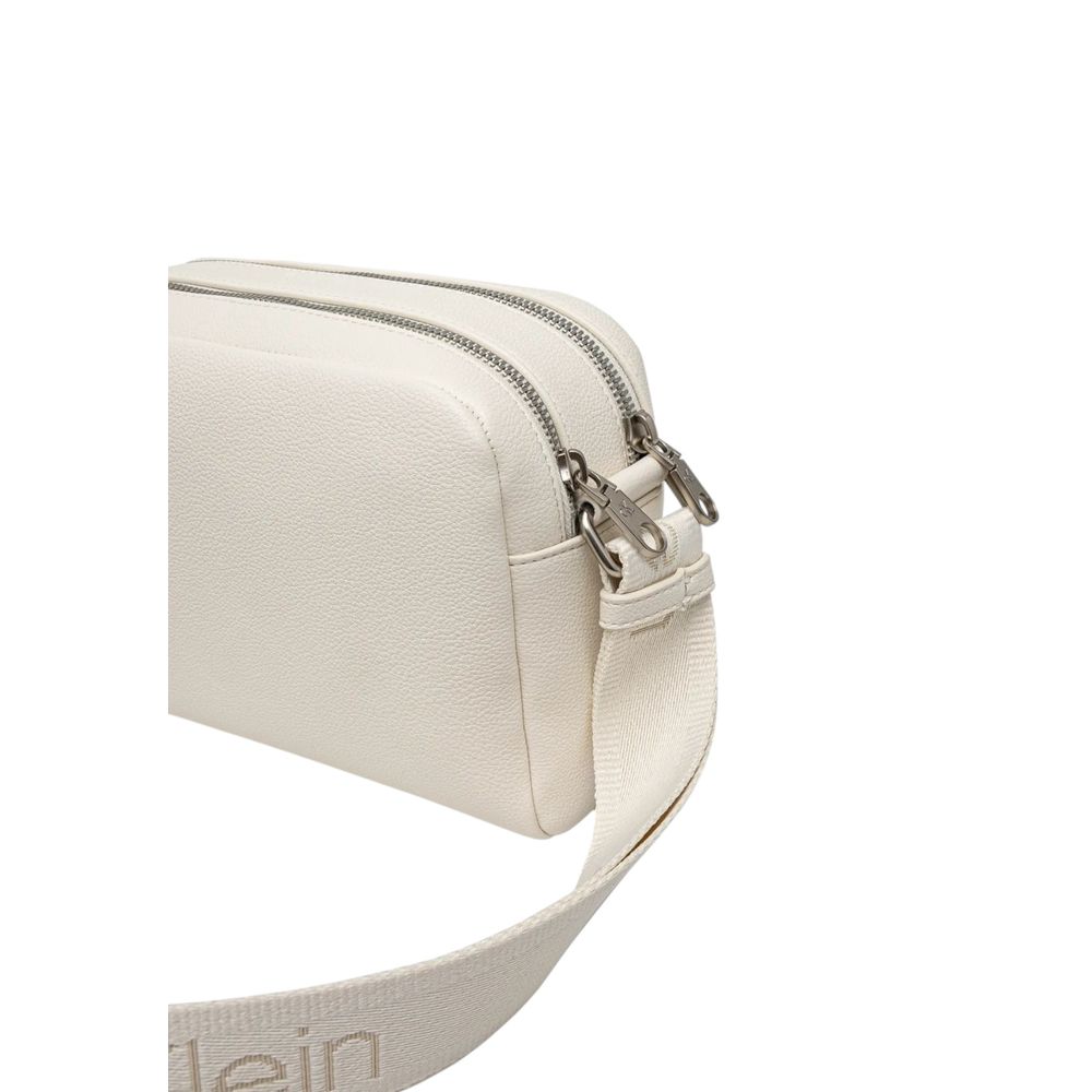 Calvin Klein White Polyethylene Handbag