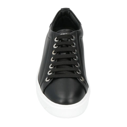 Les Hommes Black Leather Di Calfskin Sneaker