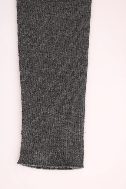 Collant elasticizzati in cashmere grigio