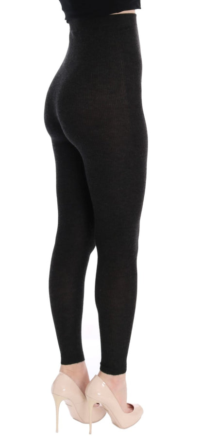 Dolce & Gabbana Elegant High-Waist Cashmere Tights Pants