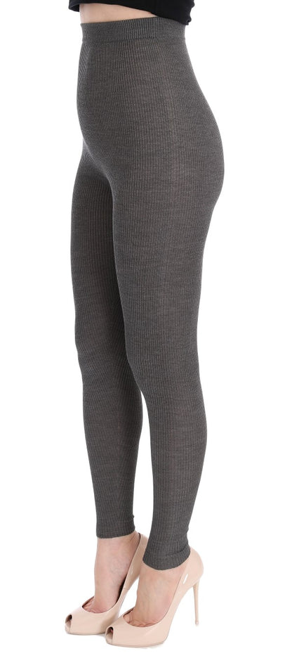 Collants Stretch Cachemire Gris