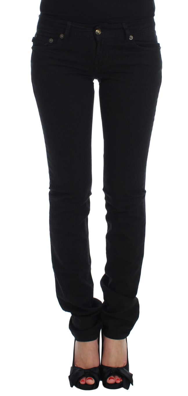 Jean slim stretch noir en coton