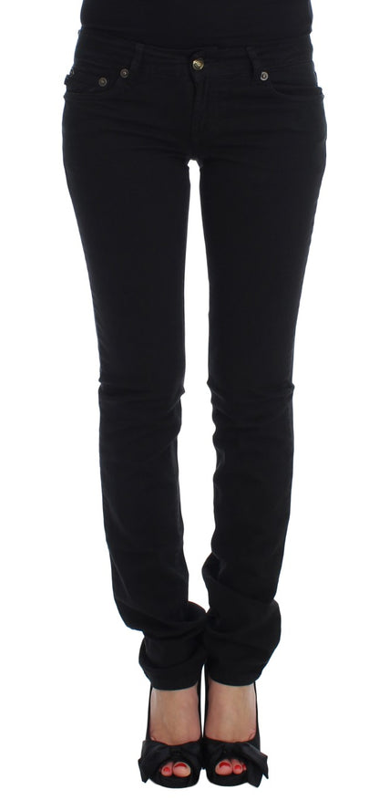 Jean slim stretch noir en coton