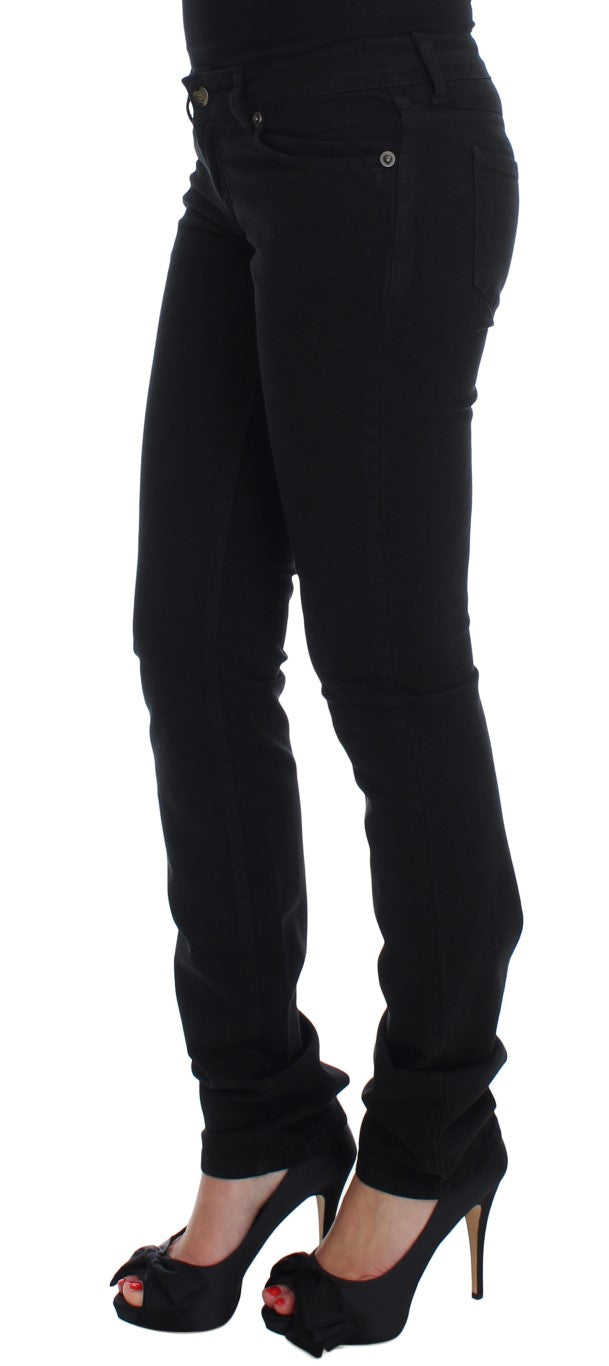 Jean slim stretch noir en coton