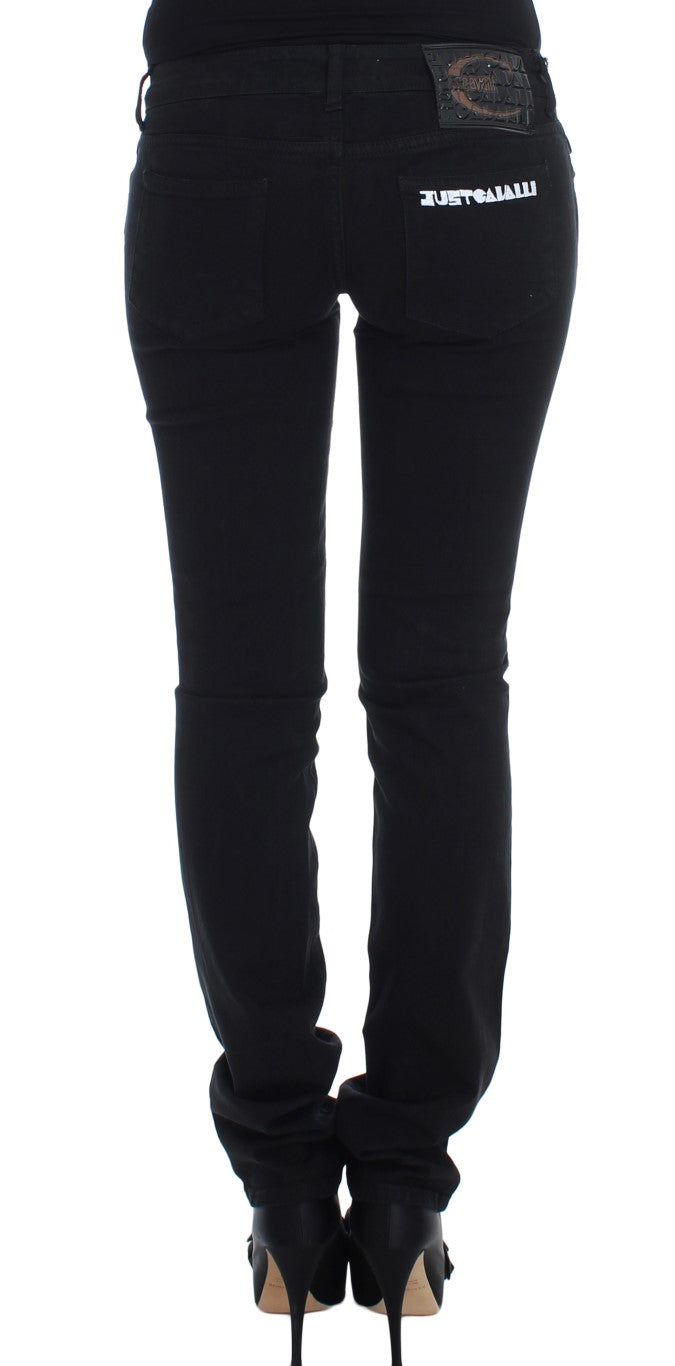 Jean slim stretch noir en coton