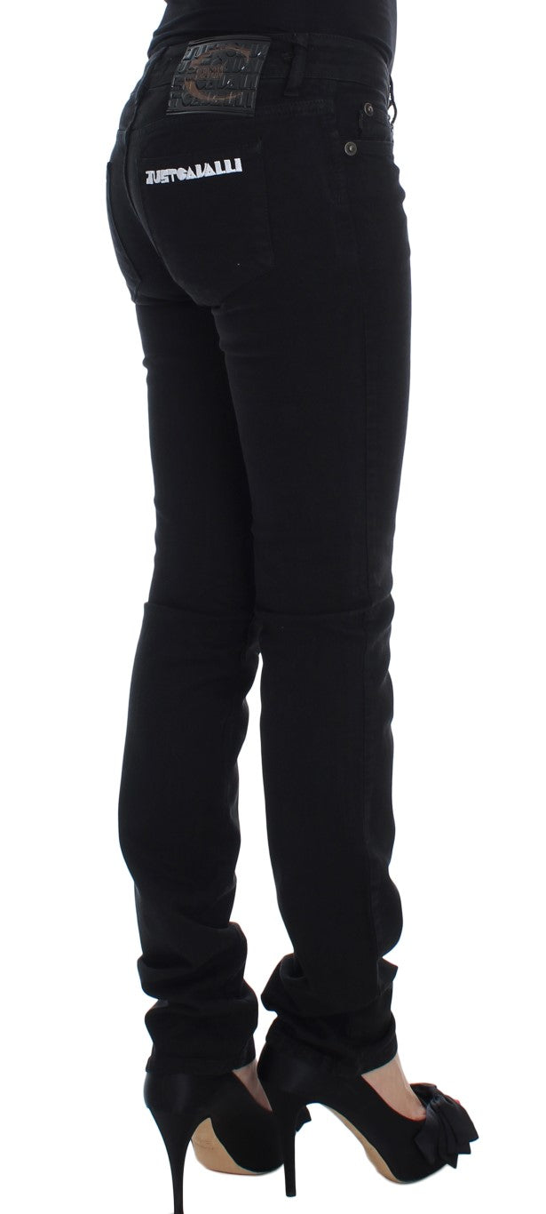 Jean slim stretch noir en coton