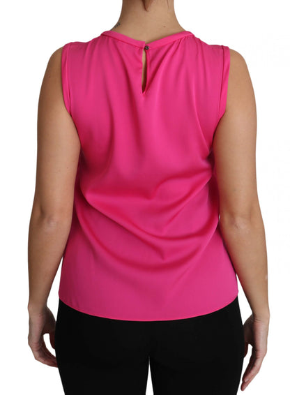 Rosa Familien-Seiden-Tanktop mit Mama-Bluse