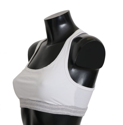 Intimo sportivo elasticizzato in cotone bianco