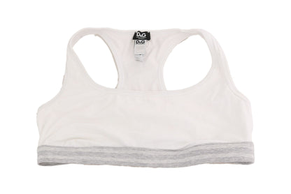 Sous-vêtements de sport en coton blanc avec soutien-gorge extensible