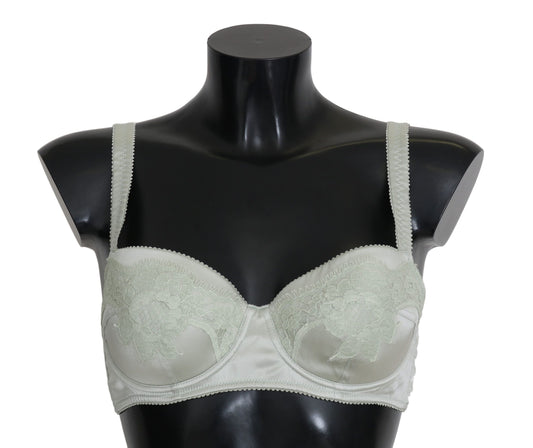 Soutien-gorge Balconcino vert, sous-vêtements en dentelle florale