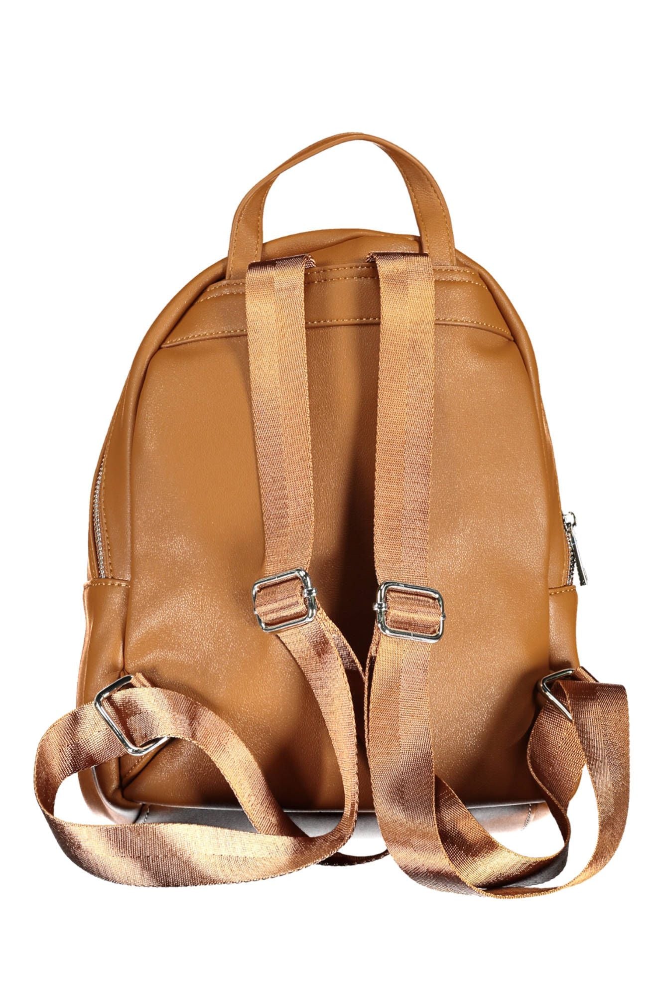 Elegant Brown Backpack with Contrasting Details