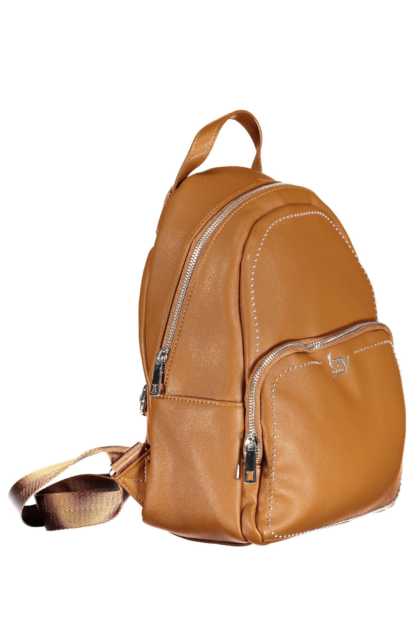 Elegant Brown Backpack with Contrasting Details