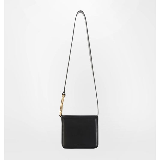 Black Fabric Crossbody Bag