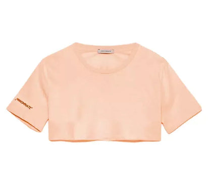 Top e maglietta in cotone rosa